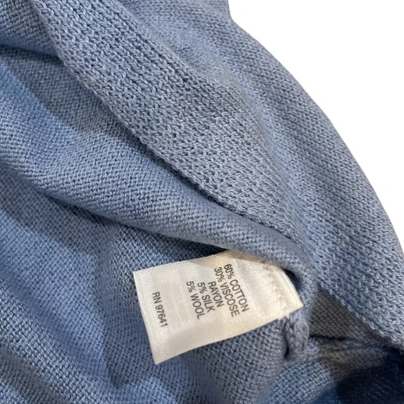 j jill sweater XS V-Neck in Breeze Blue with Long Sleeves NwT - Picture 3 of 4